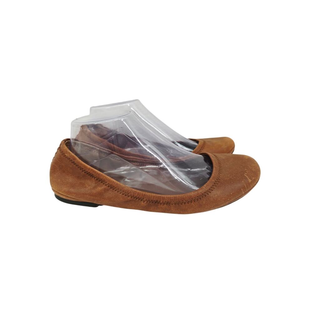 Lucky Brand Emmie Leather Flats Shoes Brown 8.5